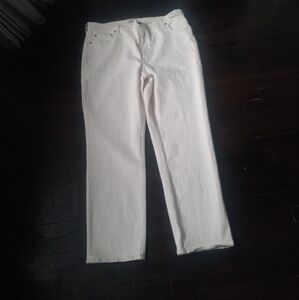 New Abercrombie & Fitch Ultra High Rise 90s Straight Jeans Color Beige 35 20L